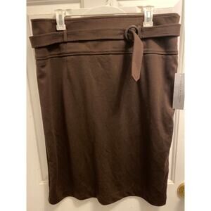 Vintage Brand New Collection Harve Benard Women's Size 16 Chocolate Brown Skirt